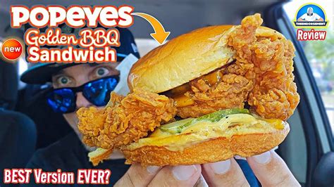 Popeyes® Golden Bbq Chicken Sandwich Review 🥇🐔🥪 The Best One Theendorsement Youtube