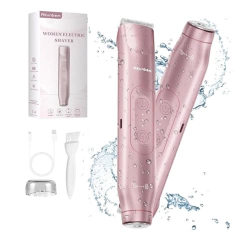 Bikini Trimmer For Women Painless Electric Razors With In Dual Head Waterproof Wet Dry
