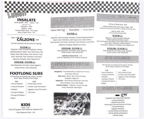 Menu at Little Italy Pizza pizzeria, Flowery Branch