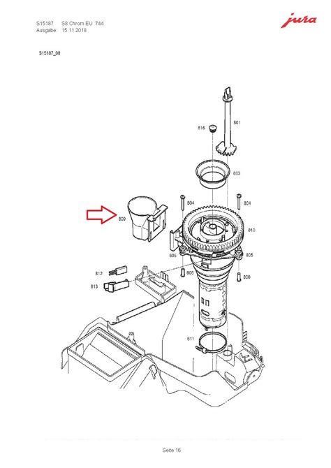 Jura Ena S X X X Z Z Grinder Chute