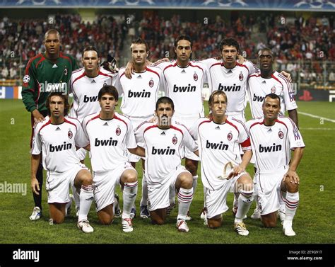 AC Milan team group during the UEFA Champions League, Group H, AC Milan vs LOSC Lille at the ...