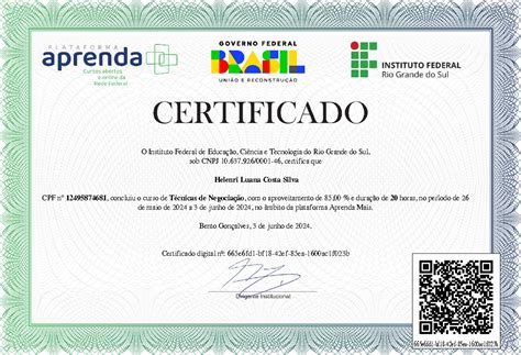 T Cnicas De Negocia O Certificado Digital O Instituto