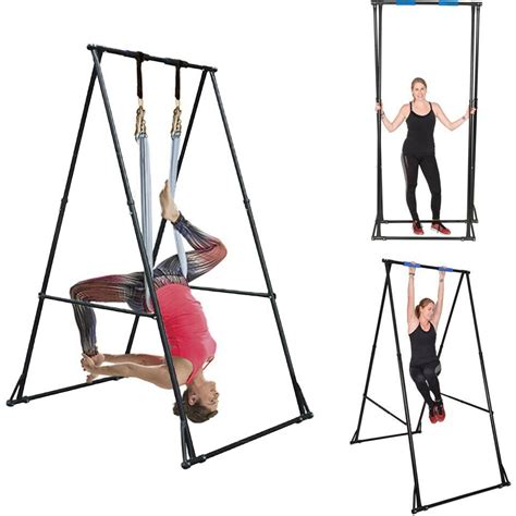 VEVOR Pull Up Bar Stand 280lbs Height Adjustable Portable Pull Up Gym ...