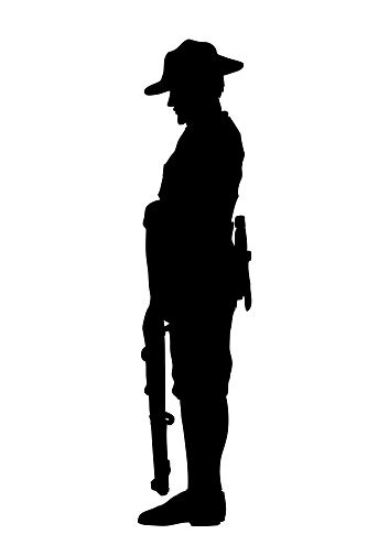 Soldier Silhouette Salute Transparent PNG & SVG Vector