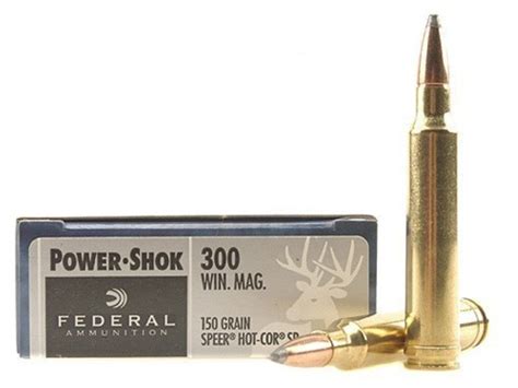 Federal Power Shok Ammunition 300 Winchester Magnum 150 Grain Speer Ho