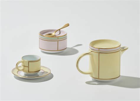 Yellow Coffee Saucers Diva Ginori 1735