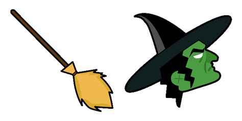 Animated Witch On Broom