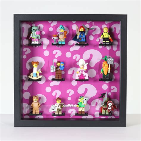 IKEA SANNAHED Vitrine für Lego Minifiguren Serie 24 71037 mit 12