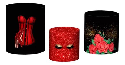 Trio De Capas De Cilindro Ch De Lingerie Cabar Parcelamento Sem Juros
