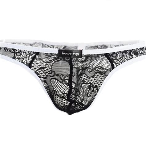 Kwan Z Jockstrap Gay Underwear Lace Sexy Mens Thongs And G Strings Transparent Tanga Hombre