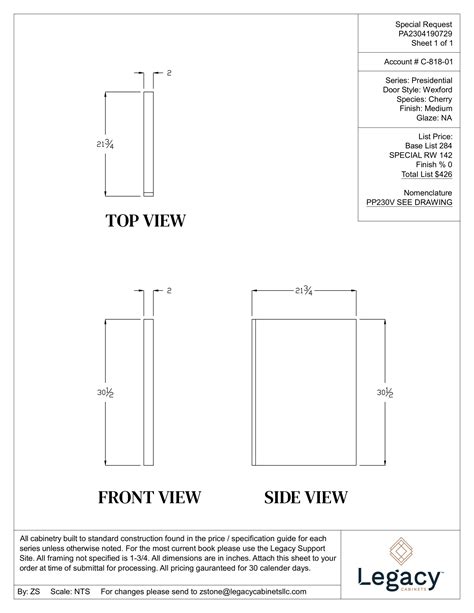 Custom Drawing Accessory Library Legacy Cabinets Legacy Cabinets