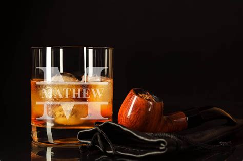 Engraved Whiskey Glass Custom Whiskey Glass Personalized Scotch Glass