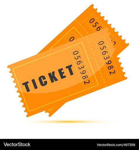 Movie Tickets Royalty Free Vector Image Vectorstock