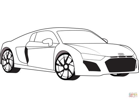 Malvorlagen Audi R8 Audi Cars Audi R8 Black Cars Coloring Pages