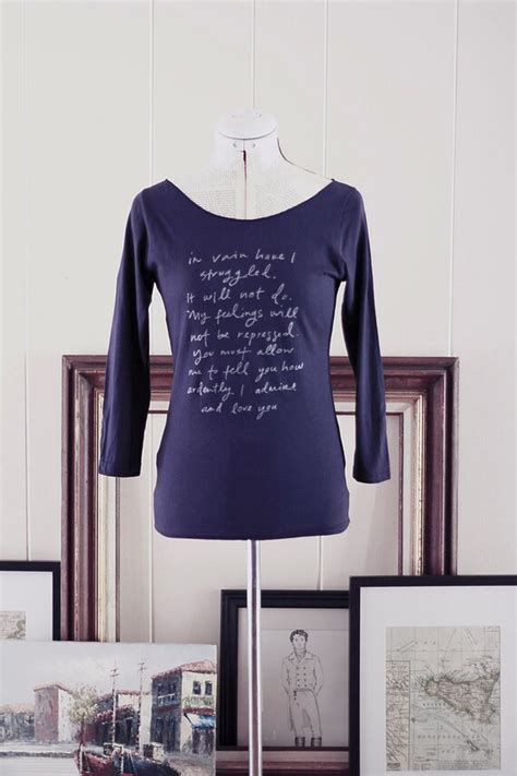 Mr. Darcy Proposal shirt navy blue S.M.L.XL silver by Brookish