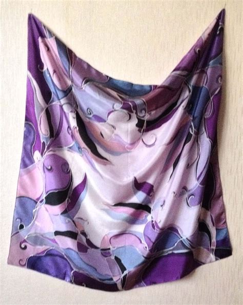 Платок батик "Фиолетовый" | Batik dress, Silk painting, Silk
