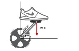 Solved 5 A Cyclist Exerts A Downward Force On A Bicycle Chegg