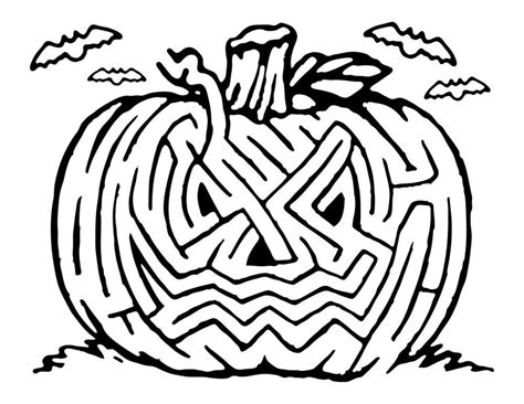 Halloween Coloring Pages Maze And Coloring Book