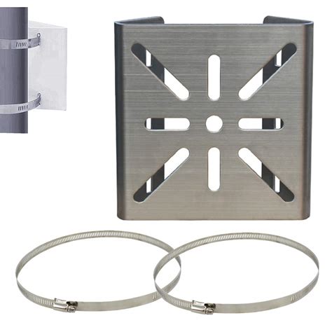 Buy Beelion Universal Stainless Steel Vertical Pole Mount Adapter With