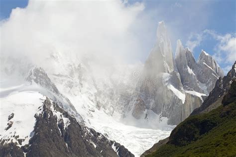 Cerro Torre Group And Glacier Torre At The Los Glaciares National Park