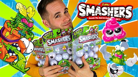 Smashers Series 2 Gross Unboxing 3x 8 Pack 24 Smashers Mega Unboxing