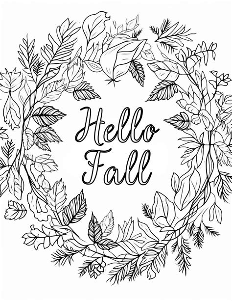 Unleash Your Inner Artist With Adult Coloring Pages Autumn Edition