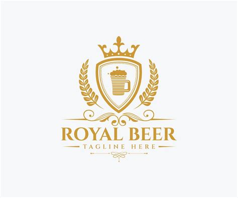 Royal Beer Logo Design Template 13514942 Vector Art At Vecteezy