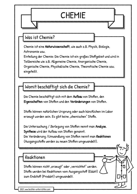 Handout Was Ist Chemie Leichter Unterrichten