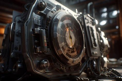 Premium AI Image | A digital clock with the time of 12 : 40 on it