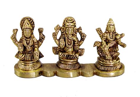 Buy Esplanade Laxmi Ganesh Saraswati Idol Inches Height Ganesha