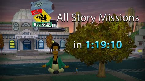 The Simpsons Hit Run All Story Missions Speedrun In Youtube