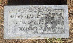 Hedwig Pauline Pfeffer M Morial Find A Grave