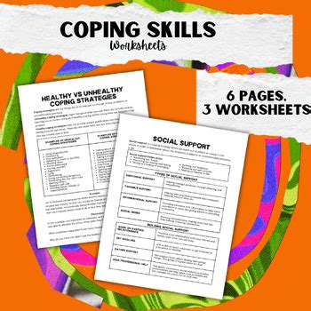 Coping Skills Counseling Group Worksheets By Mrs K Is For Counseling