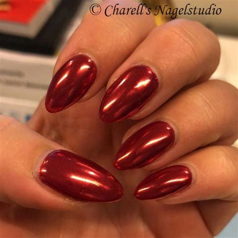 Red Chrome Nails