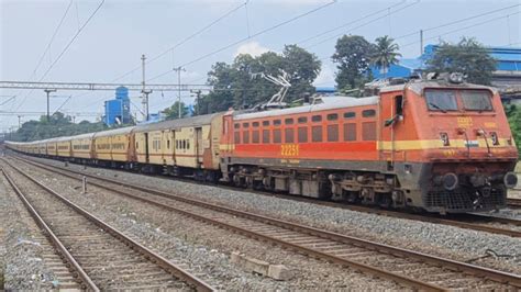 BZA WAP 4 With 17229 Trivandrum Secunderabad Sabari Exp India Train