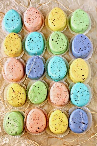 Easter Egg Petit Fours With Tangerine Buttercream Sugarhero