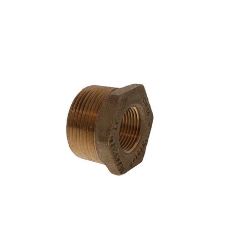 NEO Lead Free Brass Hex Bushing 1 1 4 MPT X 3 4 FPT Faucet Plus