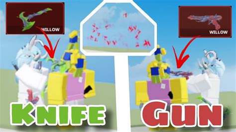 Mvsd Willow Gun And Knife Effect Showcase [roblox] Youtube