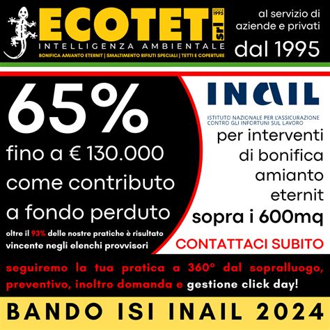 Bando ISI INAIL 2024 Contributi Fondo Perduto Fino A 130 000 00