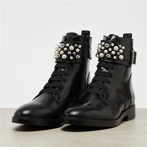 ONYGO Madina black | Boote, Leder, Perlen