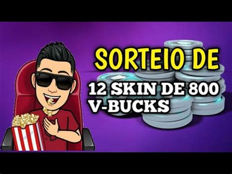 SORTEIO DE 12 SKINS DE 800 V BUCKS RUMO 2K 20 LIKES YouTube