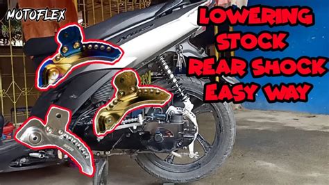 How To Lowerd Your Stock Rear Shock Scooter Lowering Bracket