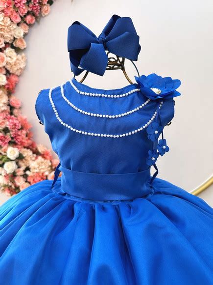 Vestido Infantil Royal Damas De Honra Longo Ao Elo