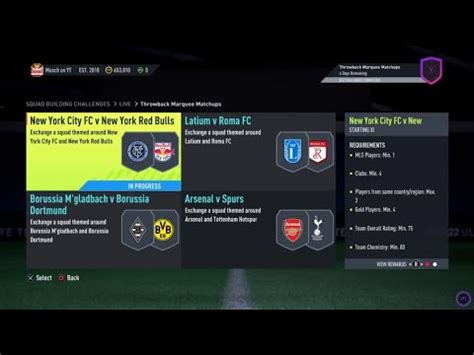 Fifa Sbc Throwback Marquee Matchups New York City Fc V New York