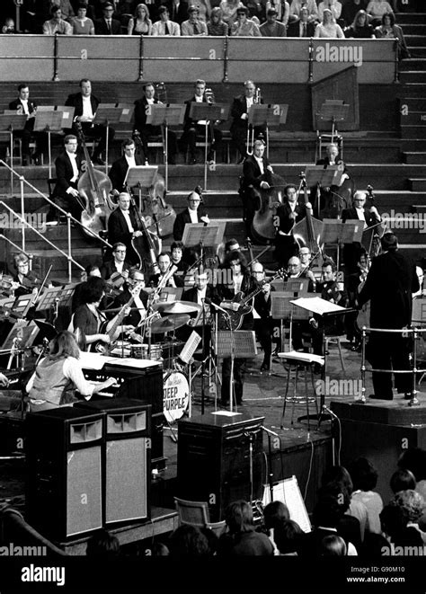 Conductor Malcolm Arnold Conducts The Rehearsal Of Deep Purples