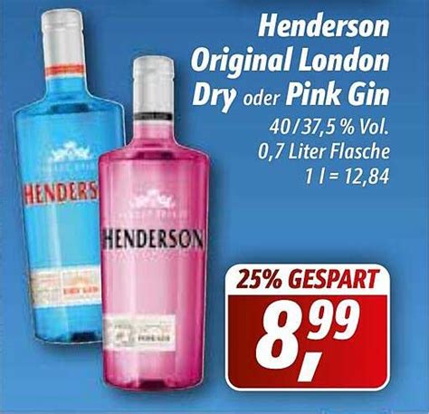 Henderson Original London Dry Oder Pink Gin Angebot bei Simmel ...
