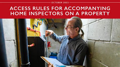 Access Rules For Accompanying Home Inspectors On A Property Illinois