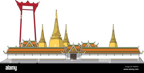 Thailand Temple Stock Vector Images Alamy