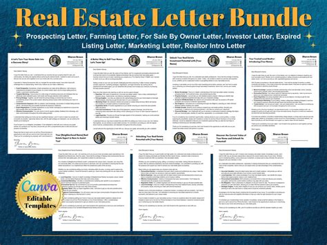 Real Estate Marketing Letter Bundle Lead Generation Templates Farming