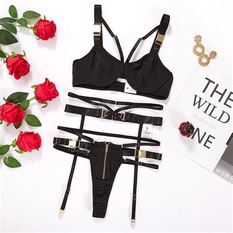 Generic Ins Garter Sexy Hot Girl Nightclub Sexy Lingerie Three Piece
